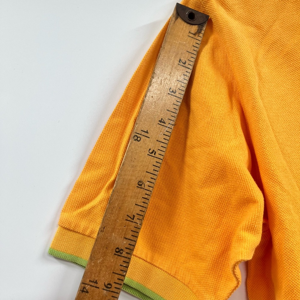 Vintage Kenzo Yellow Collard Floral Embroidered Golf Polo Mens Size 2 - Picture 4 of 11